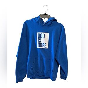 God‎ is Dope Hoodie unisex Size: Large